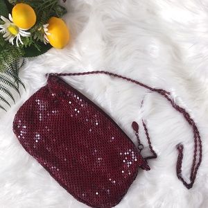 Metal Mesh Handbag, Evening Bag, Purse with strap